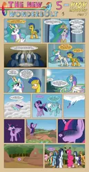 Size: 1600x3108 | Tagged: safe, artist:marmorexx, derpibooru import, applejack, flash sentry, fleetfoot, fluttershy, pinkie pie, princess celestia, rainbow dash, rarity, soarin', twilight sparkle, twilight sparkle (alicorn), alicorn, pony, comic:the new wonderbolt, butt, comic, female, mare, plot