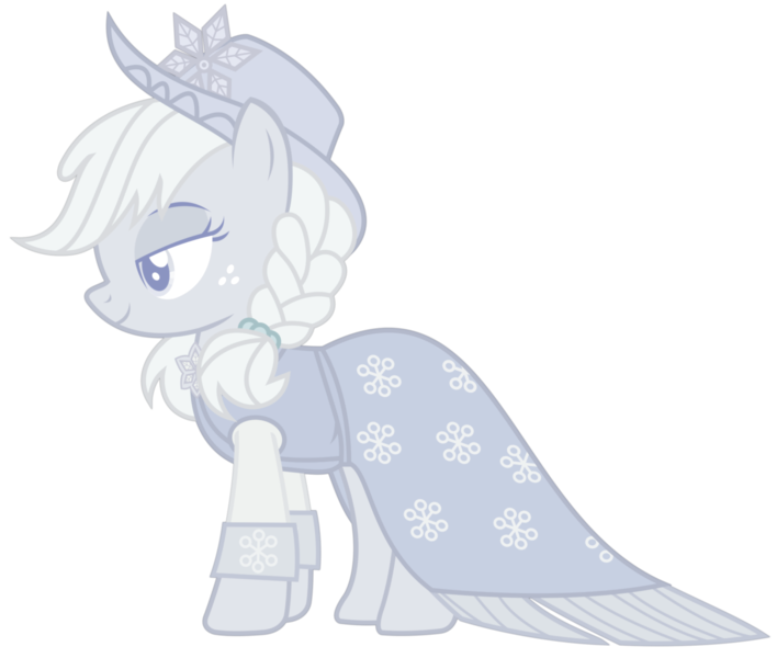 Size: 2769x2347 | Tagged: a hearth's warming tail, applejack, artist:sketchmcreations, clothes, derpibooru import, dress, hat, inkscape, safe, simple background, spirit, spirit of hearth's warming past, transparent background, vector