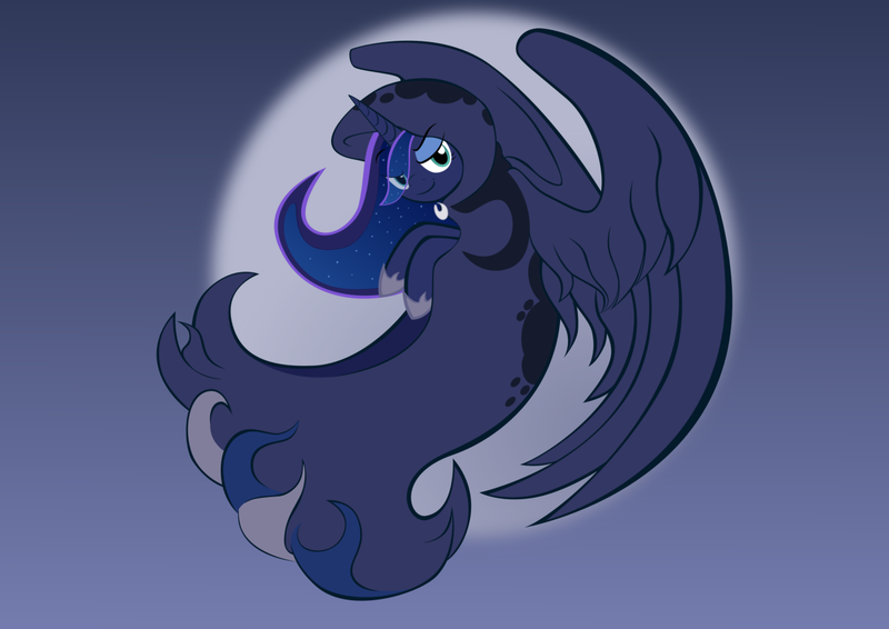 Size: 1240x877 | Tagged: a hearth's warming tail, artist:alixnight, derpibooru import, moon, princess luna, safe, solo, spirit of hearth's warming yet to come, vector