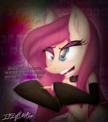 Size: 3300x3738 | Tagged: artist:iflysna94, derpibooru import, don't do drugs, drugs, hoof hold, injection, junkie pie, ketamine, open mouth, pinkamena diane pie, pinkie pie, semi-grimdark, signature, syringe, text