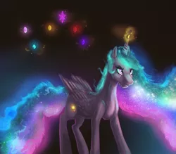 Size: 1333x1166 | Tagged: artist:mylittlegodzilla, crying, derpibooru import, element of generosity, element of honesty, element of kindness, element of laughter, element of loyalty, element of magic, elements of harmony, princess celestia, princess twilight sparkle (episode), safe, scene interpretation, solo