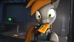 Size: 1920x1080 | Tagged: safe, artist:x3demonomega, derpibooru import, oc, oc:littlepip, unofficial characters only, pony, unicorn, fallout equestria, fanfic, 3d, clothes, drugged, drugs, drugs are bad mmmkay?, fanfic art, female, gun, handgun, little macintosh, mare, mint-als, party time mintals, revolver, solo, source filmmaker, terminal, vault suit, weapon