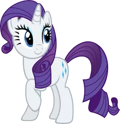 Size: 5811x6000 | Tagged: absurd resolution, a hearth's warming tail, artist:slb94, cute, derpibooru import, looking back, raised hoof, raribetes, rarity, safe, simple background, smiling, solo, transparent background, vector