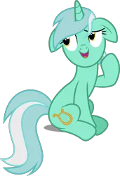 Size: 3411x5000 | Tagged: absurd resolution, artist:dashiesparkle, artist:mandydax, derpibooru import, floppy ears, inkscape, lyra heartstrings, open mouth, ponyscape, raised hoof, safe, simple background, sitting, slice of life (episode), solo, .svg available, transparent background, vector