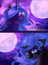 Size: 2142x2902 | Tagged: |:(, artist:segraece, comic, derpibooru import, moon, nightmare moon, princess luna, safe, vulgar