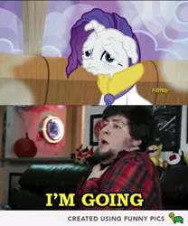 Size: 600x722 | Tagged: applejack's "day" off, derpibooru import, discovery family logo, jontron, nope, plug and play consoles, prunity, pruny, rarity, safe, screencap