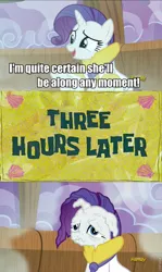 Size: 571x960 | Tagged: applejack's "day" off, derpibooru import, prunity, pruny, rarity, safe, sb-129, screencap, spa, spongebob squarepants, spongebob time card, wet painters