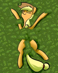 Size: 1024x1280 | Tagged: american beauty, applejack, applejack's "day" off, artist:underpable, derpibooru import, pun, safe, sale, solo, steam, steam sale, steam (software), visual pun