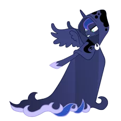 Size: 7000x7000 | Tagged: absurd resolution, a hearth's warming tail, artist:tardifice, cloak, clothes, derpibooru import, princess luna, safe, simple background, solo, spirit of hearth's warming yet to come, transparent background, vector