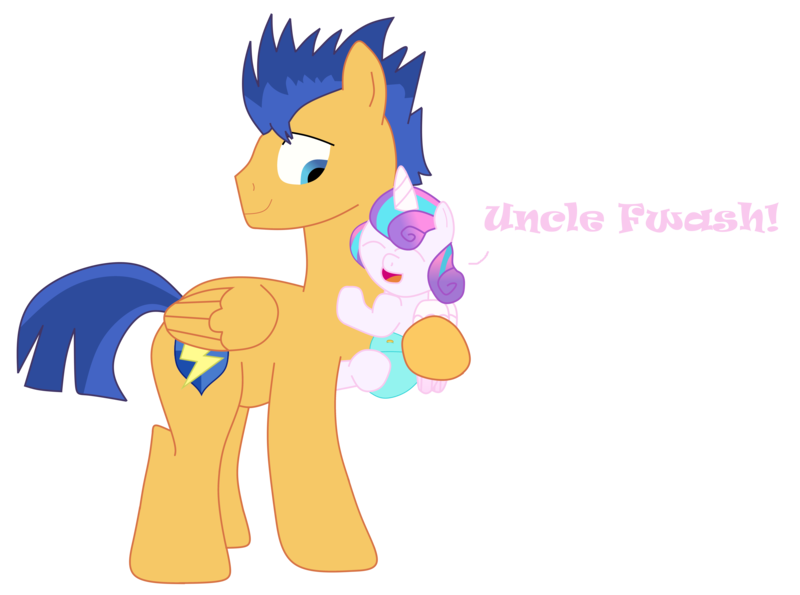 Size: 8893x6613 | Tagged: safe, artist:taijitu, derpibooru import, flash sentry, princess flurry heart, pony, absurd resolution, backwards cutie mark, cute, diasentres, equestria's best uncle, flurrybetes, holding a pony, papa flash, uncle and niece, uncle flash