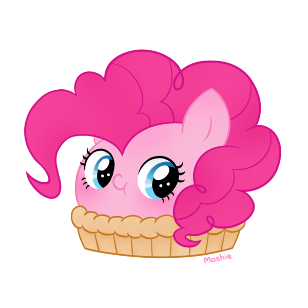 Size: 1280x1280 | Tagged: artist:imoshie, cute, derpibooru import, diapinkes, food, food transformation, pi day, pie, pinkie pie, pinkie pie (form), pun, safe, solo, transformation, visual pun