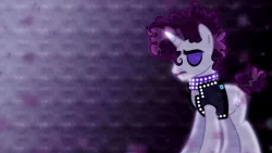 Size: 1600x900 | Tagged: safe, artist:cheezedoodle96, artist:sailortrekkie92, derpibooru import, prance (character), undertone, pony, unicorn, background pony, eyes closed, male, prince (musician), purple rain, rain, reference, rest in peace, rest in purple, solo, stallion, vector, wallpaper