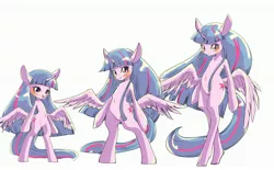 Size: 3236x2000 | Tagged: safe, artist:unousaya, derpibooru import, twilight sparkle, twilight sparkle (alicorn), alicorn, pony, semi-anthro, belly button, bipedal, butt wings, solo, wings