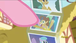 Size: 1600x900 | Tagged: safe, derpibooru import, screencap, cheese sandwich, snails, pony, unicorn, flutter brutter, caption, colt, discovery family logo, exploitable meme, faic, happy, i didn't listen, image macro, male, meme, photo, smiling, text