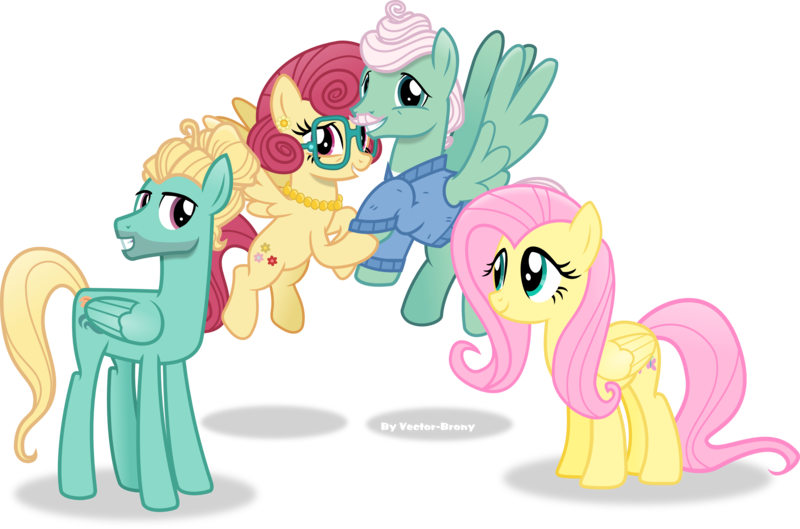 Size: 3165x2093 | Tagged: artist:vector-brony, clothes, derpibooru import, family, female, floating, flutter brutter, fluttershy, fluttershy's parents, gentle breeze, glasses, inkscape, jewelry, looking at you, male, necklace, pearl necklace, posey shy, safe, shipping, shys, simple background, straight, the shy family, transparent background, vector, zephyr breeze