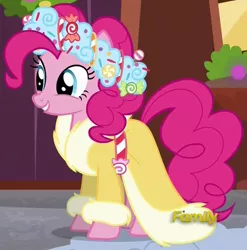 Size: 960x973 | Tagged: safe, derpibooru import, screencap, pinkie pie, spirit of hearth's warming presents, pony, a hearth's warming tail, outfit catalog