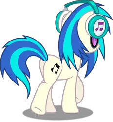 Size: 4635x5000 | Tagged: safe, artist:dashiesparkle, derpibooru import, vinyl scratch, pony, unicorn, slice of life (episode), .svg available, absurd resolution, butt, cutie mark, dj boot-3, female, full body, headphones, hooves, horn, inkscape, mare, plot, ponyscape, simple background, smiling, solo, sunglasses, transparent background, vector, walking