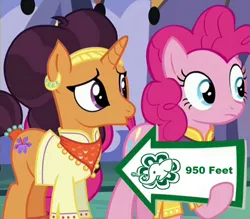 Size: 941x823 | Tagged: derpibooru import, edit, edited screencap, exploitable meme, meme, pinkie pie, pinkie pie's sign, safe, saffron masala, screencap, spice up your life