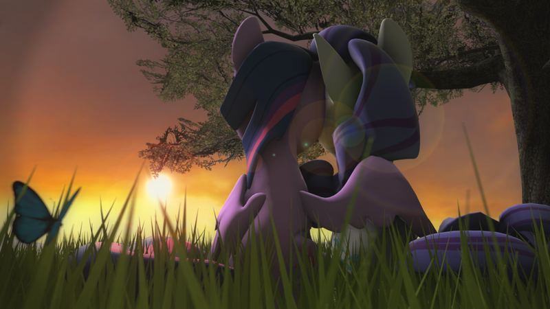 Size: 1024x576 | Tagged: safe, artist:shadamyfan4evers, derpibooru import, rarity, twilight sparkle, twilight sparkle (alicorn), alicorn, pony, 3d, female, lesbian, rarilight, shipping