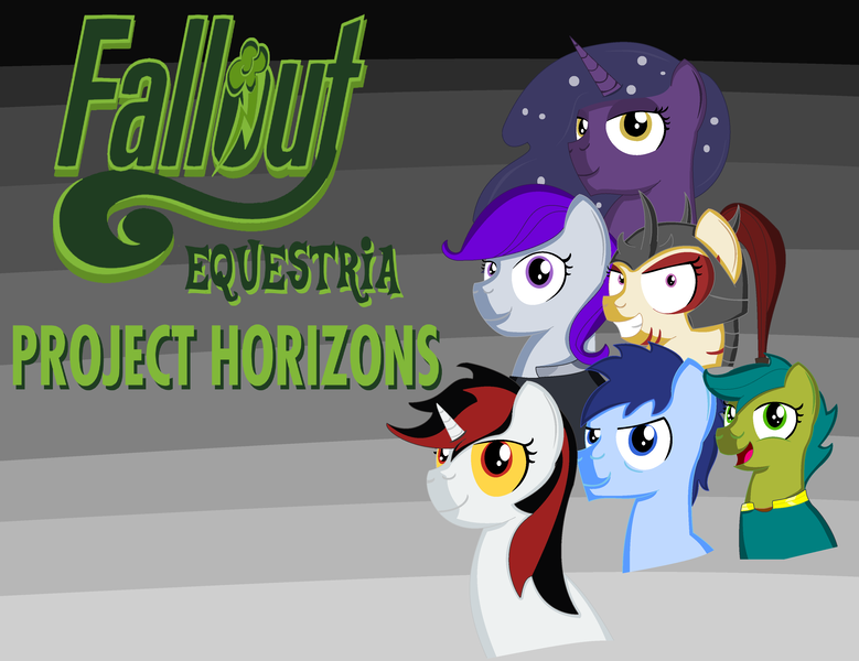 Size: 3792x2920 | Tagged: artist:yifle1, derpibooru import, fallout equestria, fallout equestria: project horizons, fanfic art, oc, oc:blackjack, oc:lacunae, oc:morning glory (project horizons), oc:p-21, oc:rampage, oc:scotch tape, safe, unofficial characters only
