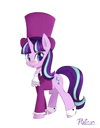 Size: 3200x4100 | Tagged: safe, artist:potzm, derpibooru import, snowfall frost, starlight glimmer, a hearth's warming tail, :p, glasses, image, png, simple background, solo, tongue out, transparent background