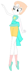 Size: 412x1032 | Tagged: safe, artist:tsundra, derpibooru import, equestria girls, barely pony related, equestria girls-ified, pearl (steven universe), simple background, solo, steven universe, transparent background