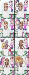 Size: 768x1986 | Tagged: safe, artist:meiyeezhu, derpibooru import, bon bon, lyra heartstrings, microchips, sweetie drops, human, robot, all's fair in love and friendship games, equestria girls, anime, artist, big breasts, bonk, breasts, bucket, bust, busty bon bon, busty lyra heartstrings, clay, cleavage, clothes, comic, craft, cut and paste, female, flower, framework, funny, giggling, glasses, hilarious, hitting, humanized, humanized ponified human, karma, laughing, metal, old master q, overalls, parody, poking, punch, reference, remote, remote control, retaliation, revenge, rose, rude, sculptor, sculpture, shocked, simple background, speechless, surprised, traditional art, vandalism