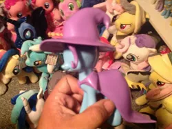 Size: 2592x1936 | Tagged: safe, artist:ramivic, derpibooru import, trixie, pony, unicorn, clothes, female, funko, hat, hot topic, made in china, mare, no eyes, prototype, purple, toy, trixie's hat