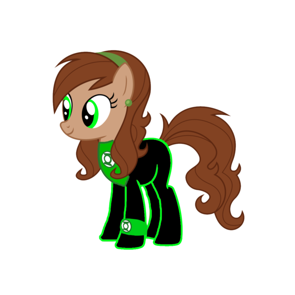 Size: 1152x1152 | Tagged: artist:motownwarrior01, dc comics, derpibooru import, ear piercing, earring, green lantern, green lantern (comic), green lantern corps, jewelry, oc, oc:jade verdi, piercing, safe, simple background, solo, transparent background, unofficial characters only, wristband