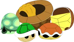 Size: 3546x2025 | Tagged: artist:porygon2z, derpibooru import, franklin the turtle, koopa shell, pokémon, semi-grimdark, shell, simple background, squirtle, super mario bros., tank, tortoise, tortoise shell, transparent background, turtle, vector