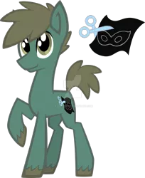 Size: 1280x1566 | Tagged: artist:agentkirin, derpibooru import, humdrum, humdrum (pony), oc, oc:stitches, power ponies, safe, solo, unofficial characters only