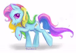 Size: 554x384 | Tagged: artist:turonie, derpibooru import, g3, rainbow dash, rainbow dash (g3), safe, solo