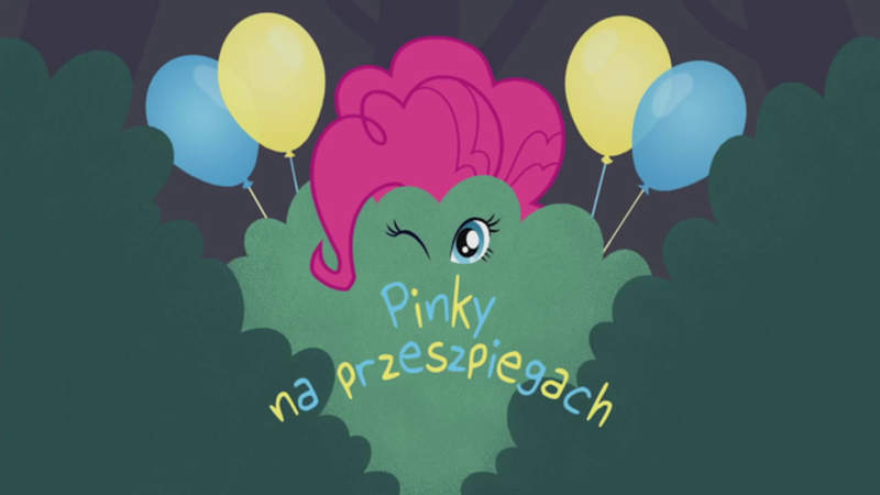 Size: 1280x720 | Tagged: safe, derpibooru import, screencap, equestria girls, friendship games, pinkie spy (short), dubbing, misspelling, polish, title card, you had one job, youtube link