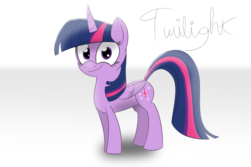 Size: 1024x683 | Tagged: safe, artist:koolkat1337, derpibooru import, twilight sparkle, twilight sparkle (alicorn), alicorn, pony, smiling, solo