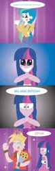 Size: 1481x4567 | Tagged: safe, artist:t-3000, derpibooru import, big macintosh, princess celestia, twilight sparkle, alicorn, equestria girls, equestria girls (movie), alicornified, comic, hilarious in hindsight, princess big mac, principal celestia, race swap, steve harvey