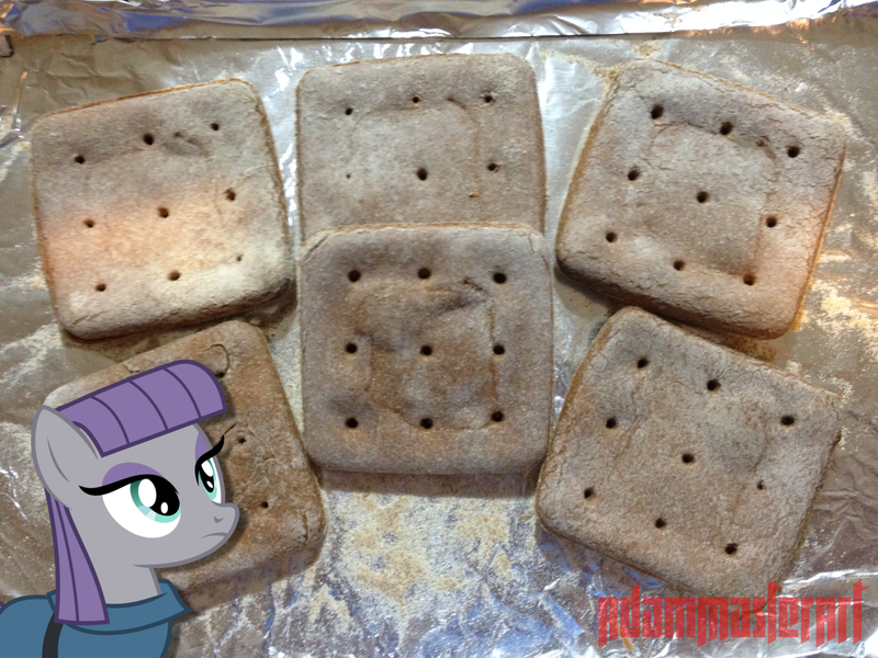 Size: 3264x2448 | Tagged: artist:adammasterart, crackers, derpibooru import, food, hardtack, maud pie, maud pie's hardtack, safe, tray