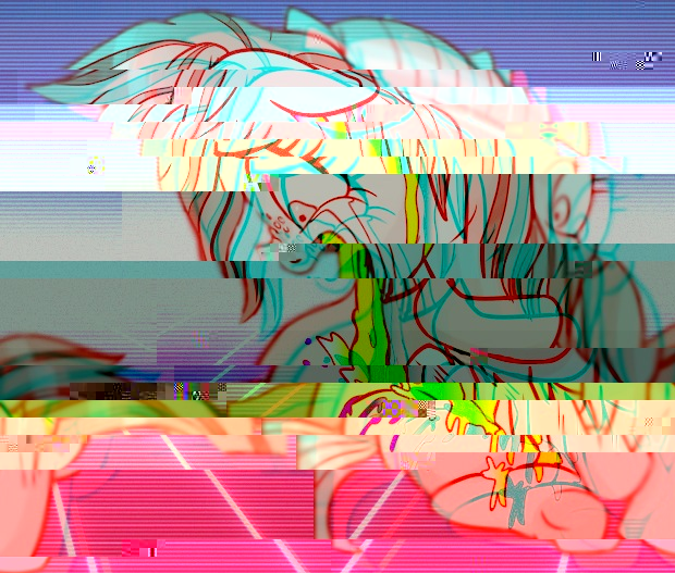 Size: 620x527 | Tagged: artist:pencils, bad trip, comic, comic:anon's pie adventure, cropped, crying, databending, derpibooru import, edit, edited edit, error, glitch, hug, limestone pie, oc, oc:mascara maroon, puking rainbows, semi-grimdark, vomit, vomiting