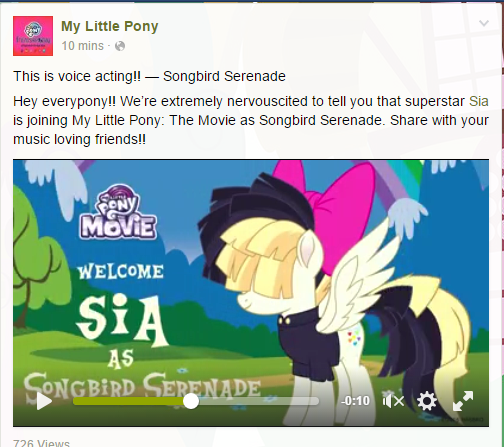 Size: 504x447 | Tagged: safe, derpibooru import, official, songbird serenade, pony, my little pony: the movie, facebook, movie designs, ponyhoof, sia (singer)