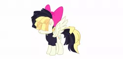 Size: 1199x579 | Tagged: derpibooru import, first songbird serenade picture, hair over eyes, movie designs, my little pony: the movie, safe, sia (singer), simple background, solo, songbird serenade, white background