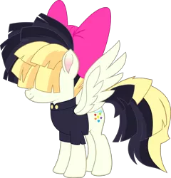 Size: 7676x7994 | Tagged: absurd resolution, artist:pink1ejack, bow, clothes, dead source, derpibooru import, hair bow, movie designs, my little pony: the movie, safe, sia (singer), simple background, solo, songbird serenade, transparent background, vector