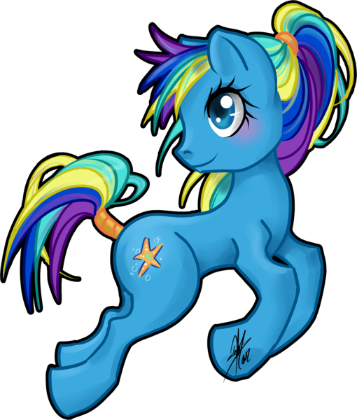 Size: 2094x2465 | Tagged: artist:ladyamaltea, derpibooru import, g3, g3 to g4, generation leap, safe, seaspray (g3)