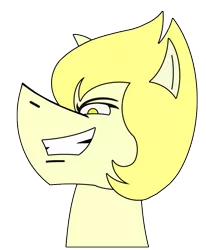 Size: 699x850 | Tagged: safe, artist:combatkaiser, derpibooru import, ponified, pony, simple background, smiling, smirk, smug, solo, steven universe, transparent background, yellow pearl (steven universe)