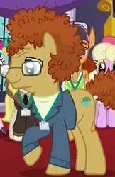 Size: 324x500 | Tagged: safe, derpibooru import, screencap, dr. steve brule, free throw, luckette, march gustysnows, pinot noir, shiraz, silver berry, pony, princess spike (episode), background pony, steve brule, tim and eric, tim and eric awesome show great job