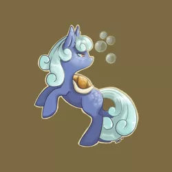 Size: 3000x3000 | Tagged: safe, artist:bean-sprouts, derpibooru import, ponified, pony, wartortle, bubble, crossover, pokémon, simple background, solo