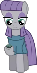 Size: 3897x7653 | Tagged: absurd resolution, artist:pink1ejack, boulder (pet), cute, derpibooru import, maud pie, safe, simple background, the gift of the maud pie, transparent background, vector