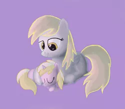 Size: 1548x1355 | Tagged: safe, artist:grennadder, derpibooru import, derpy hooves, dinky hooves, pegasus, pony, cute, dinkabetes, equestria's best mother, female, headcanon, mare, mother and child, mother and daughter, sleeping