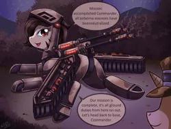 Size: 2000x1500 | Tagged: armor, artist:vavacung, derpibooru import, duo, female, female focus, hybrid, lying down, oc, original species, solo focus, suggestive, tank pony, tank (vehicle), unofficial characters only