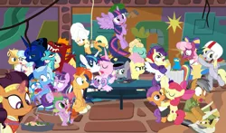 Size: 1465x860 | Tagged: safe, artist:dm29, derpibooru import, apple bloom, applejack, boulder (pet), cheerilee, coco pommel, daring do, derpy hooves, fluttershy, garble, gourmand ramsay, maud pie, princess cadance, princess ember, princess flurry heart, princess luna, quibble pants, rainbow dash, rarity, saffron masala, shining armor, snowfall frost, spike, spirit of hearth's warming yet to come, starlight glimmer, sunburst, tender taps, trixie, twilight sparkle, twilight sparkle (alicorn), zephyr breeze, alicorn, dragon, pony, a hearth's warming tail, applejack's "day" off, flutter brutter, gauntlet of fire, newbie dash, no second prances, on your marks, spice up your life, stranger than fan fiction, the cart before the ponies, the crystalling, the gift of the maud pie, the saddle row review, angel rarity, backwards cutie mark, bathrobe, beach chair, bloodstone scepter, body pillow, broom, cheerileeder, cheerleader, clothes, cold, couch, cracked armor, crossing the memes, cutie mark, dancing, devil rarity, dragon lord spike, emble, female, filly, first half of season 6, garble's hugs, gordon ramsay, handkerchief, hat, hearth's warming, hiatus, male, meme, menu, now you're thinking with portals, portal, present, rainbow trash, robe, safety goggles, shipping, sick, speed racer, straight, sweeping, sweepsweepsweep, tenderbloom, the cmc's cutie marks, the meme continues, the story so far of season 6, this isn't even my final form, tissue, toolbelt, top hat, towel, trash can, twilight sweeple, uniform, wall of tags, wonderbolts uniform