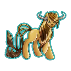 Size: 3000x3000 | Tagged: safe, artist:bean-sprouts, derpibooru import, ponified, pony, tauros, crossover, pokémon, simple background, solo, transparent background