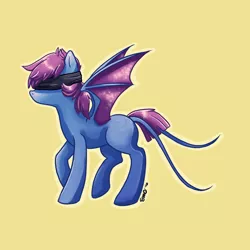 Size: 3000x3000 | Tagged: safe, artist:bean-sprouts, derpibooru import, ponified, pony, zubat, crossover, pokémon, simple background, solo